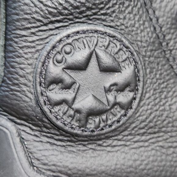 Converse BLACK Leather High Tops UNISEX - Picture 9 of 9